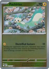 Pachirisu reverse holo kaart #051 uit de Pokémon Mega Evolution set