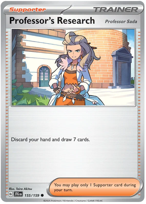 Pokémon Professor's Research #155 common trainerkaart uit Journey Together