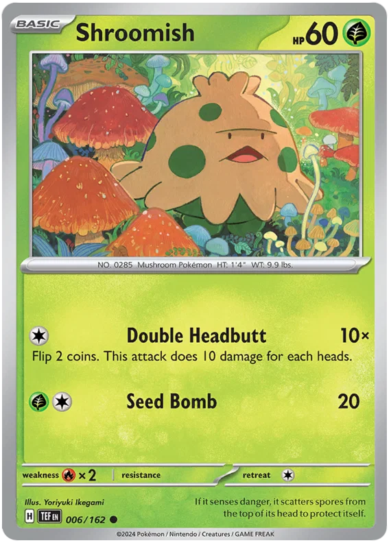 Shroomish common pokémonkaart #006 uit de Temporal Forces set