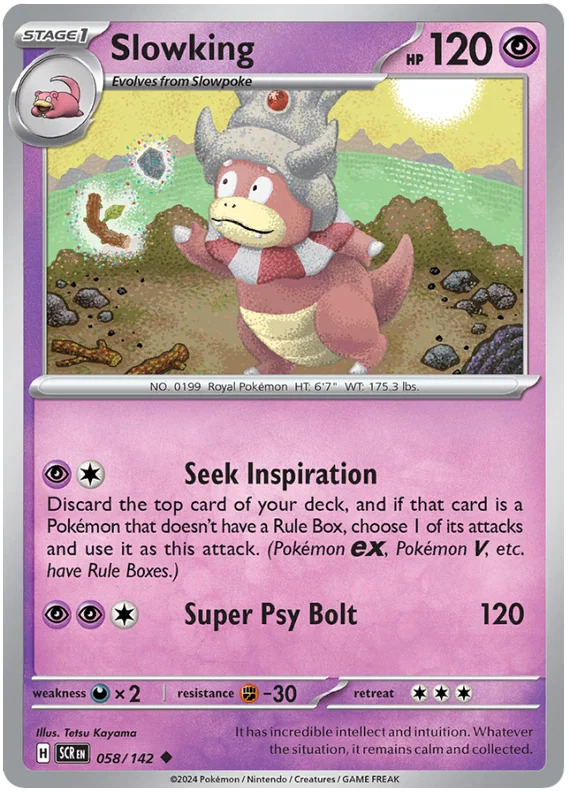 Slowking common #058 Pokémon kaart uit de Stellar Crown set