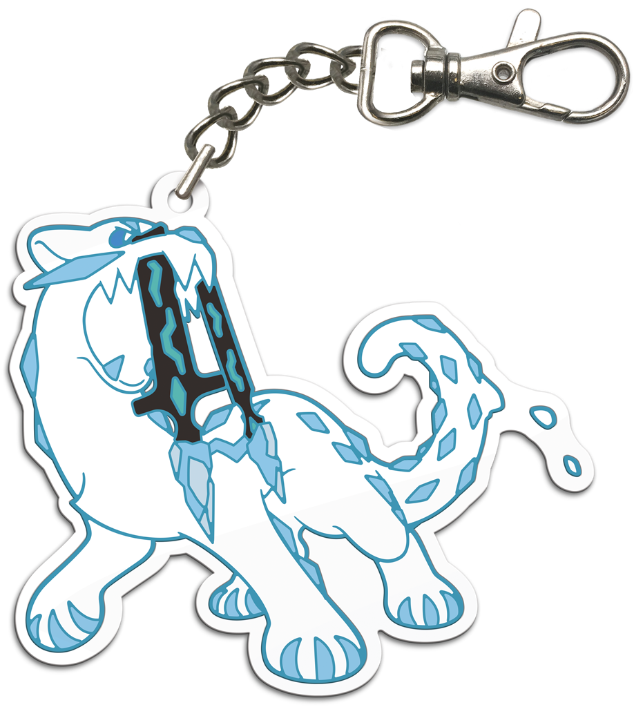Detailopname van de exclusieve Chien-Pao sleutelhanger die als verrassing in de Pokémon adventkalender zit.