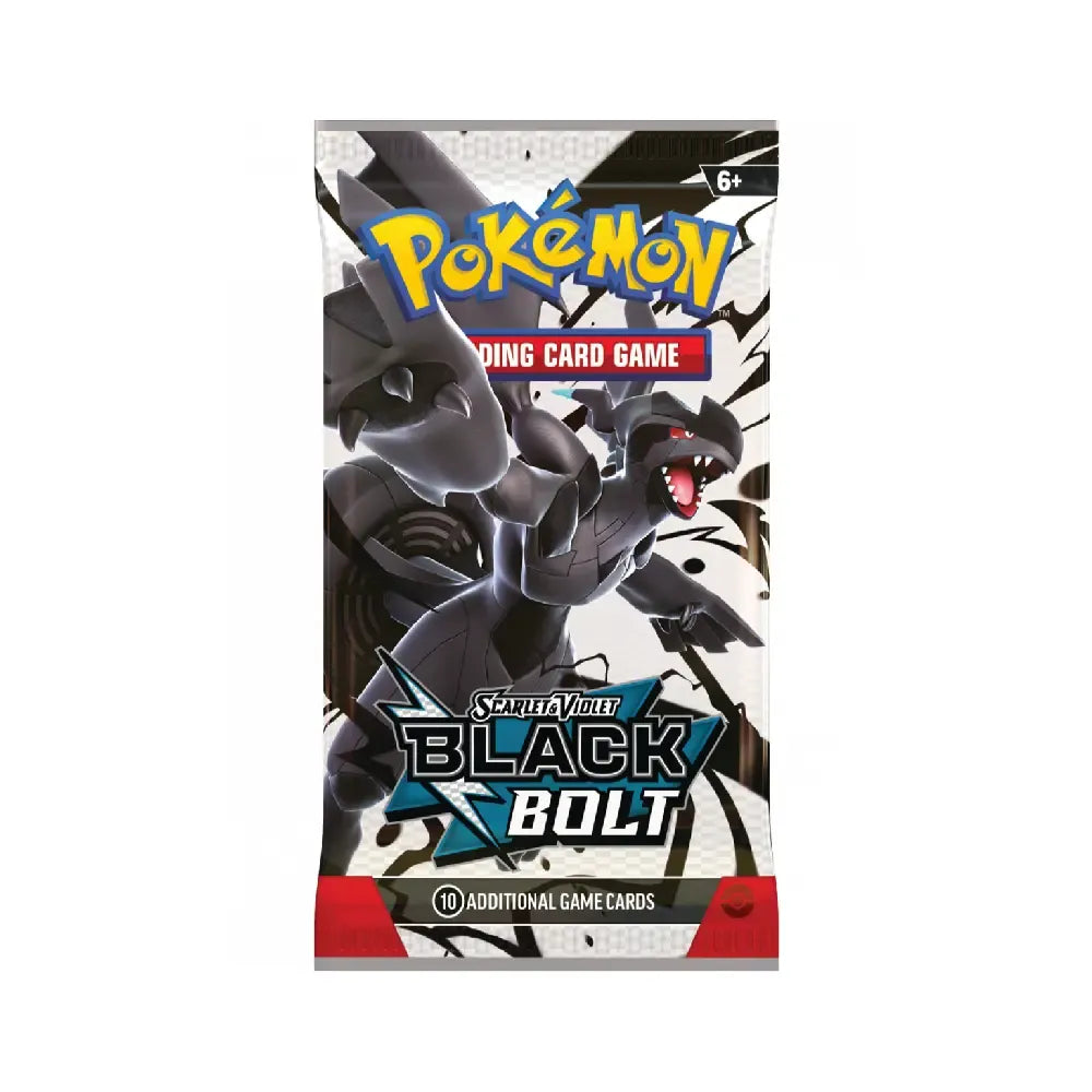 Pokémon Scarlet & Violet Black Bolt losse boosterpack met 10 kaarten