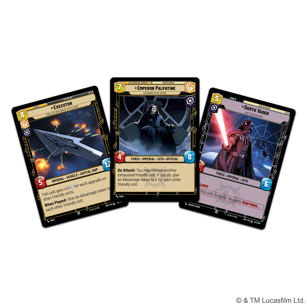 Star Wars Unlimited Ashes of the Empire Spotlight Deck Emperor Palpatine kaartspel verpakking - achteraanzicht