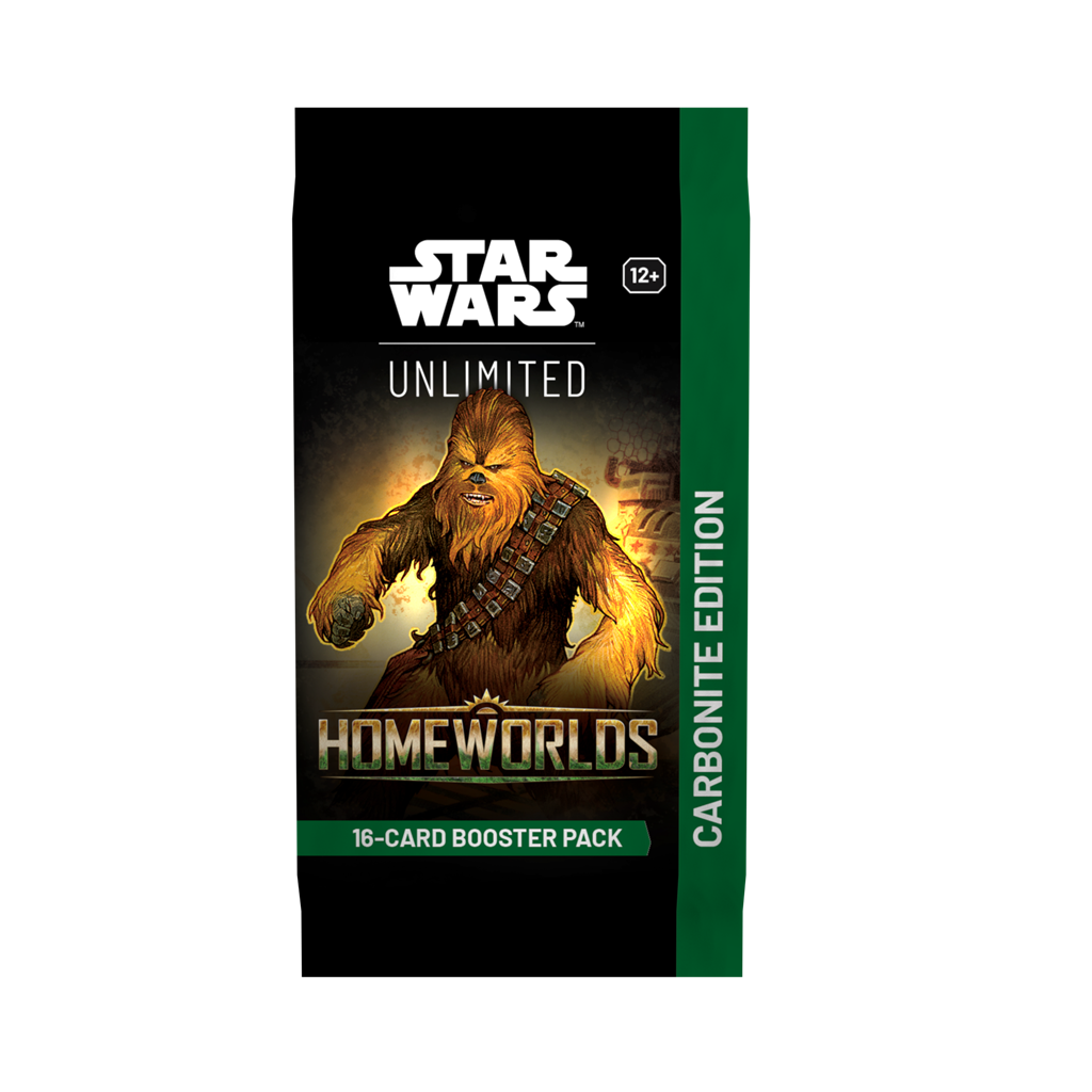 Star Wars Unlimited Homeworlds Carbonite Boosterpack met premium collector kaarten