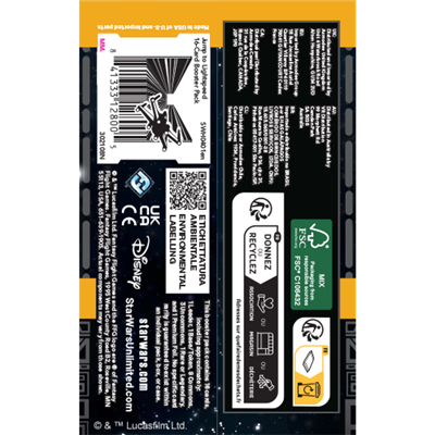Star Wars Unlimited Jump to Lightspeed Booster Pack met 16 kaarten