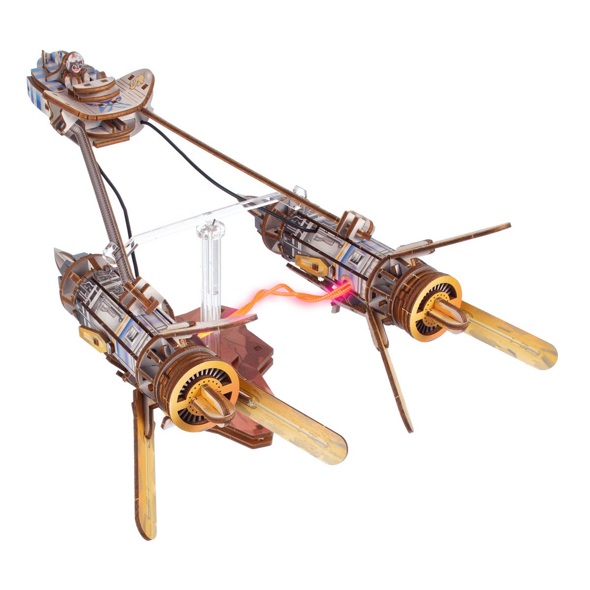 UGears Star Wars Anakin Skywalker's Podracer houten 3D bouwpakket met LED-verlichting - verpakking
