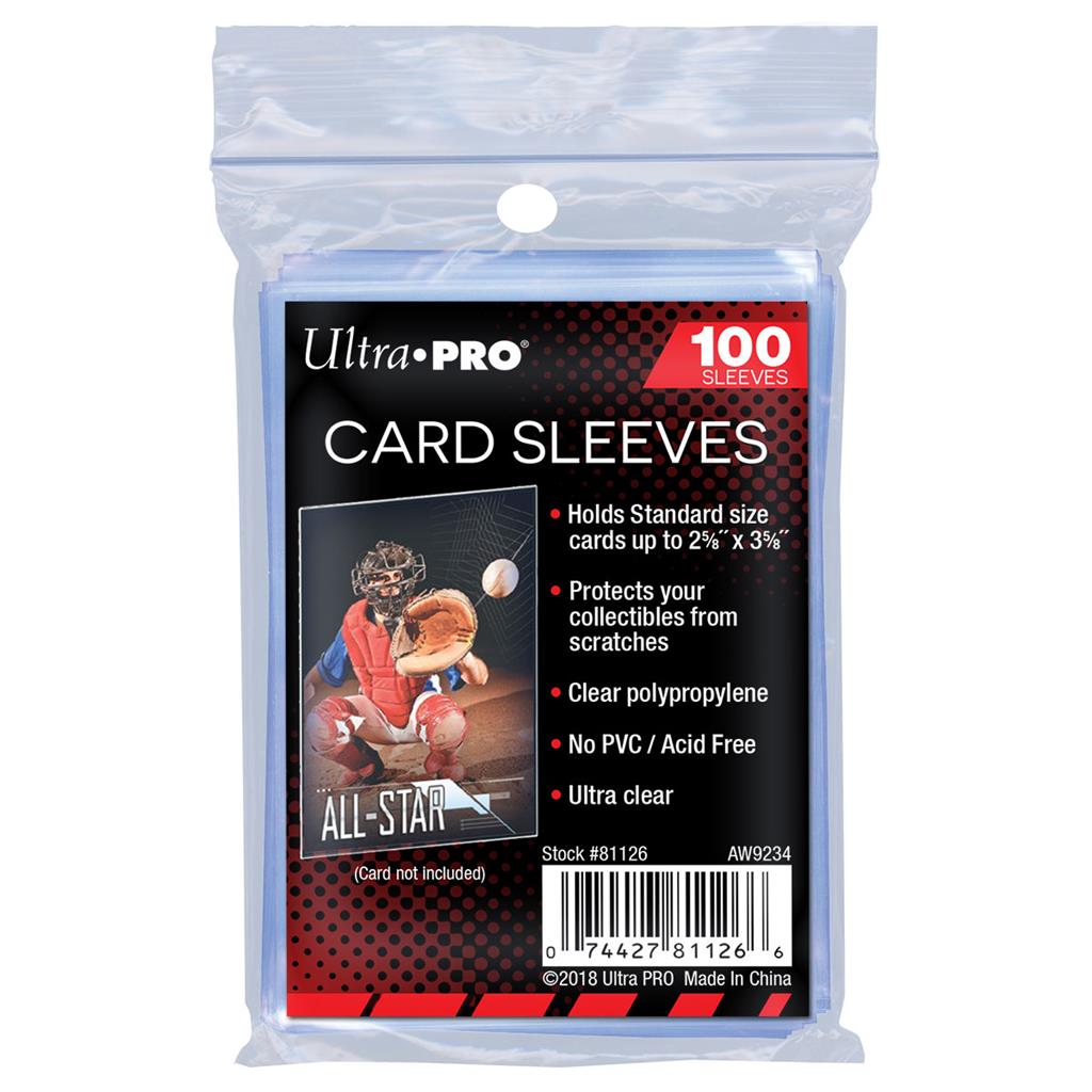 Verpakking met Ultra Pro Blanco Soft Card Sleeves voor standaardformaat trading cards