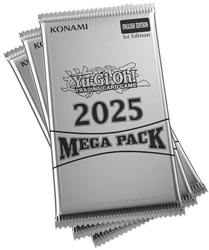 Yu-Gi-Oh! 2025 Mega-Pack Tin metalen opbergdoos met kaartseparators en mega-packs - verpakking