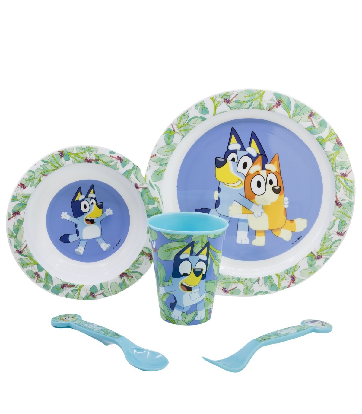 Serviesset 5-delig Bluey