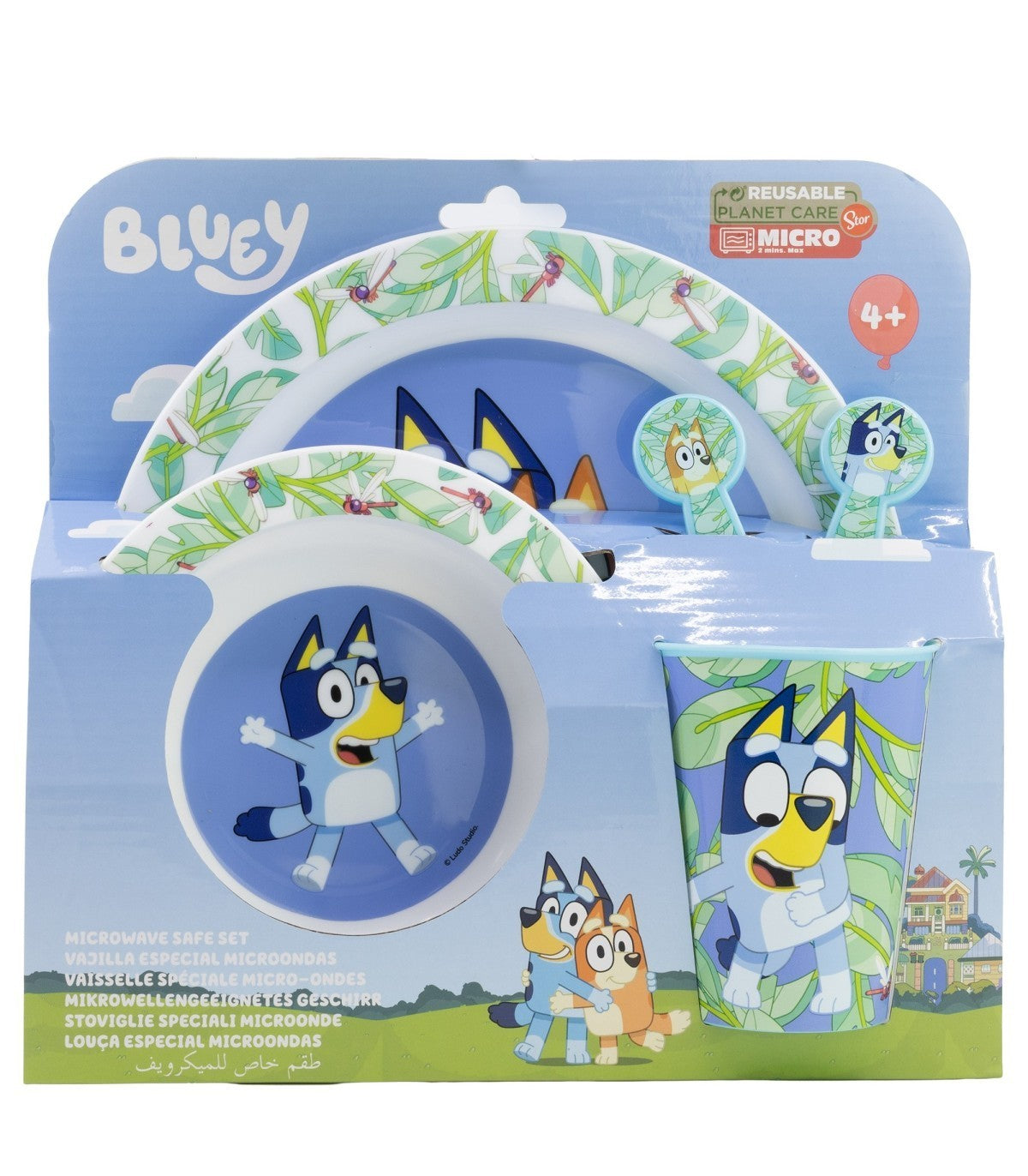Serviesset 5-delig Bluey