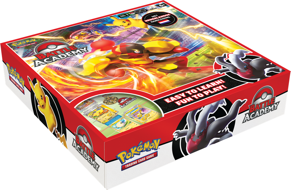 Pokémon TCG Battle Academy 2024 met Pikachu, Darkrai, en Armarouge ex decks.