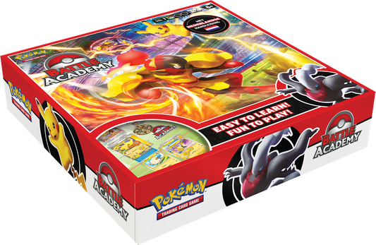 Pokémon TCG Battle Academy 2024 met Pikachu, Darkrai, en Armarouge ex decks.