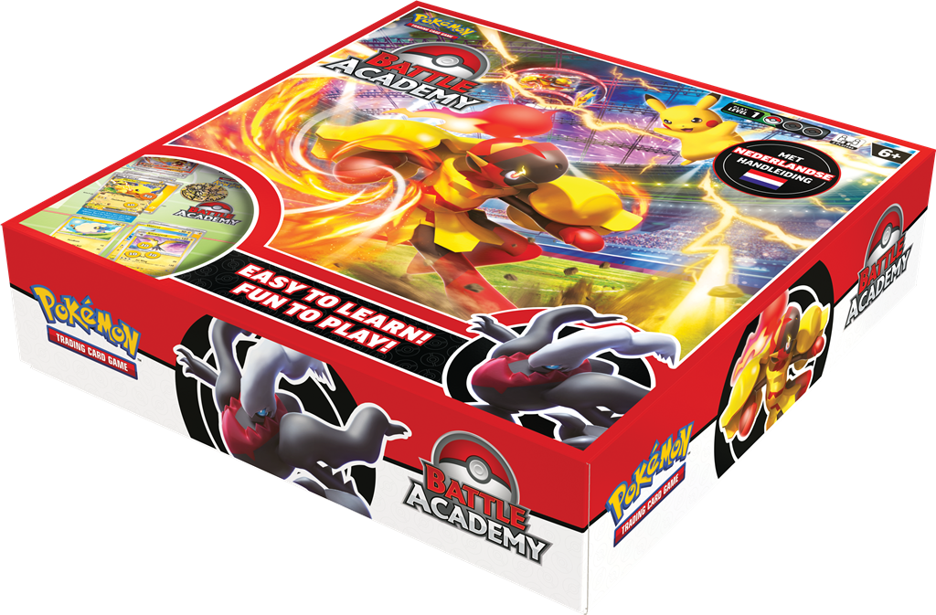 Pokémon TCG Battle Academy 2024 met Pikachu, Darkrai, en Armarouge ex decks.