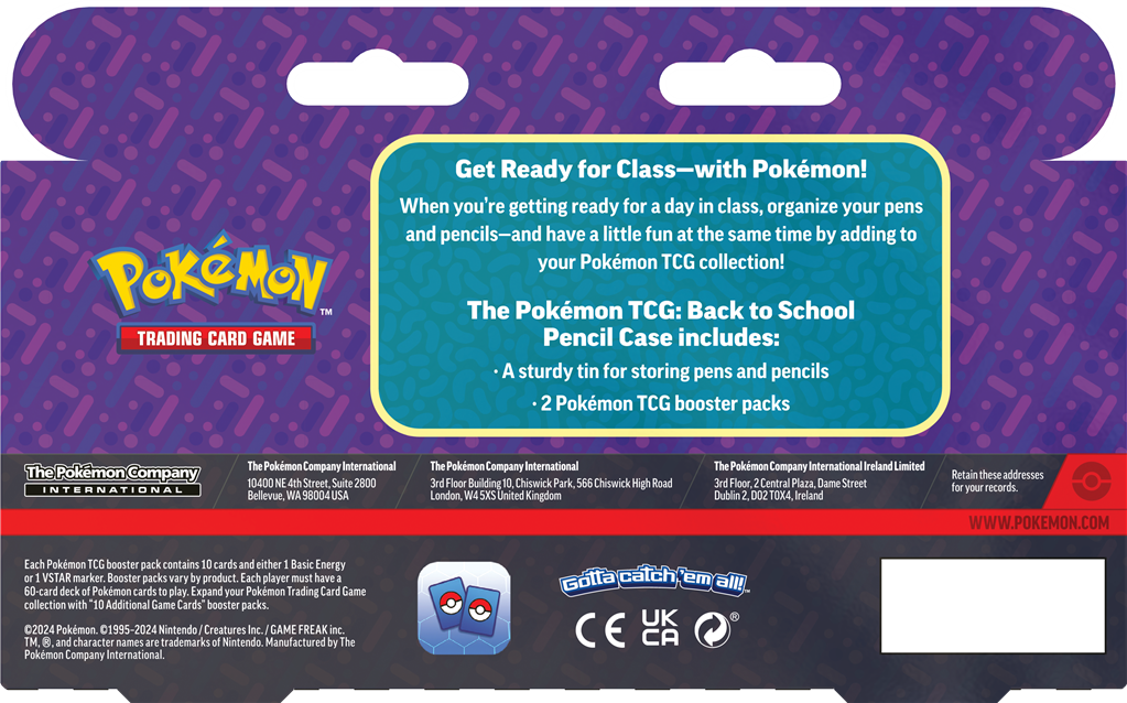 Charizard Pencil Case met twee Scarlet & Violet booster packs.