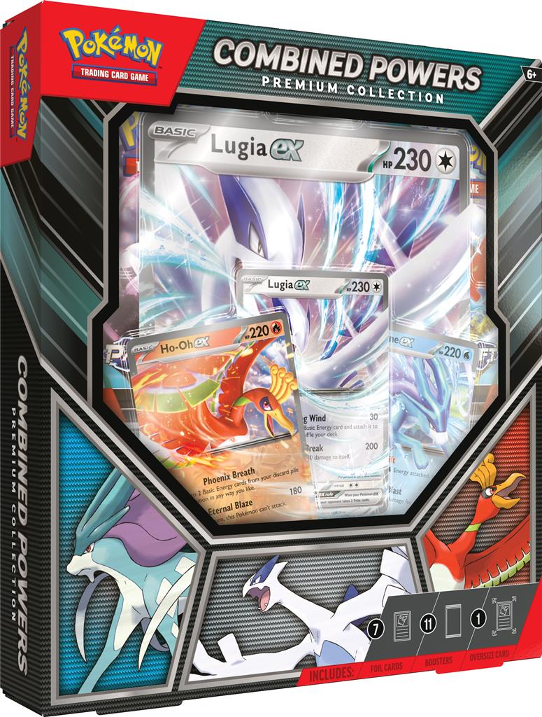 Combined Powers Premium Collection met Lugia, Ho-Oh, en Suicune ex.