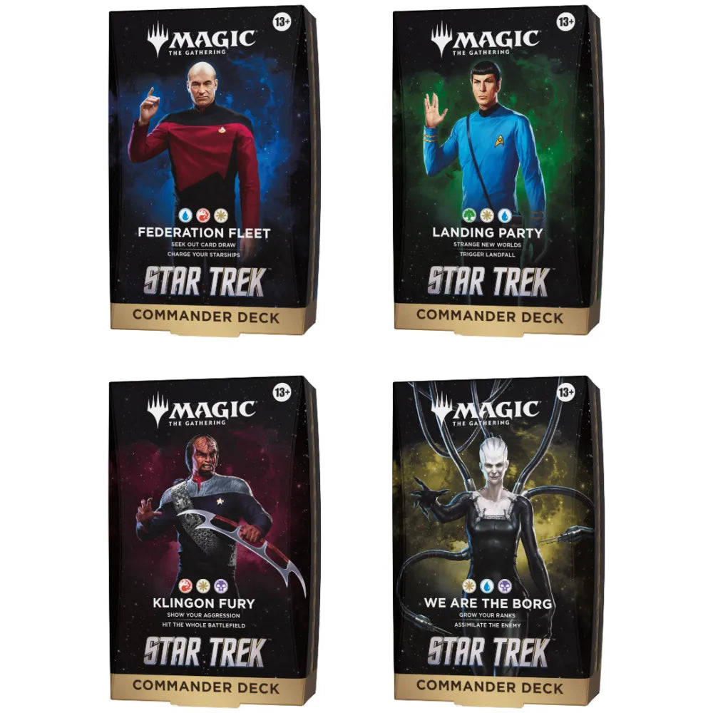 PRE-ORDER Magic the Gathering Star Trek Commander Decks Set of 4