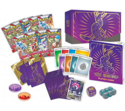 Pokémon TCG: Scarlet & Violet Miraidon Elite Trainer Box: Bevat 9 boosters, een Miraidon promokaart, kaartsleeves, energiekaarten en meer.