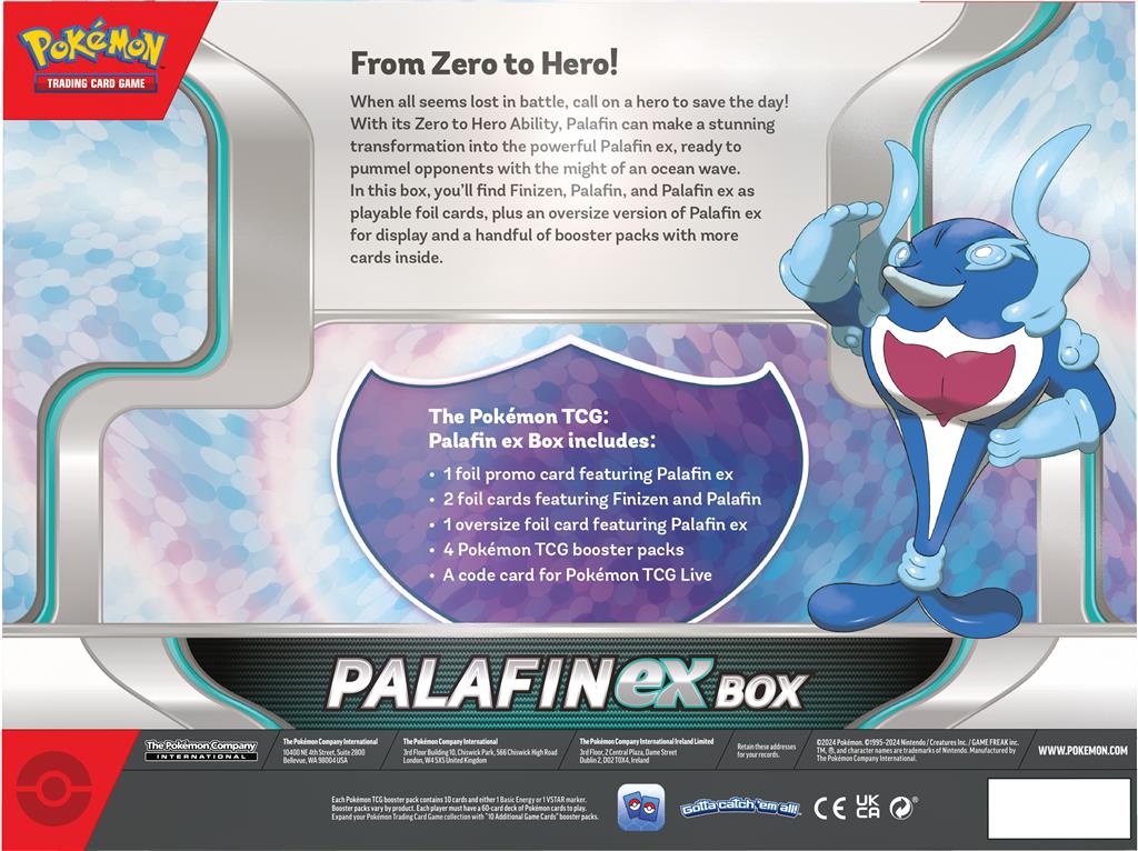 Palafin ex Box met Finizen, Palafin en oversized Palafin ex-kaart.