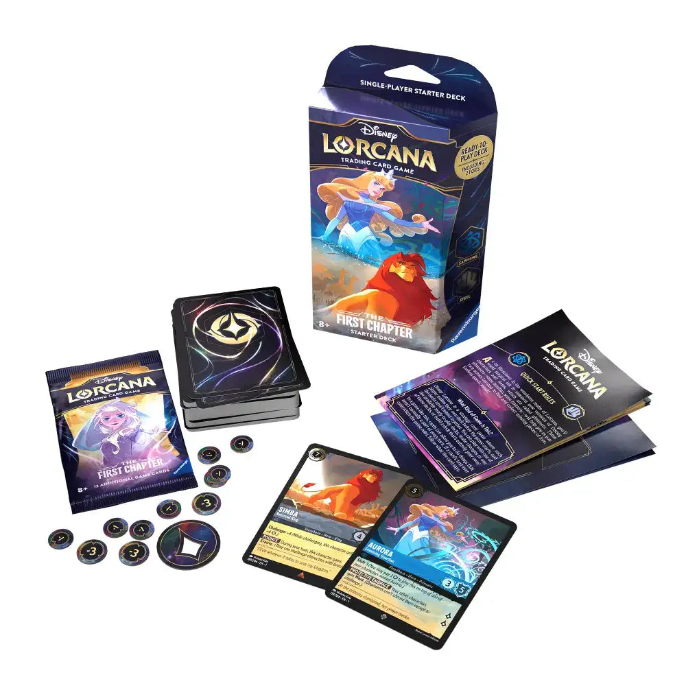 Lorcana: First Chapter Sapphire & Steel Starter Deck