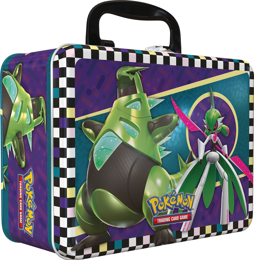 Pokémon Summer 2024 Collector Chest met exclusieve boosters, promo kaarten en accessoires.