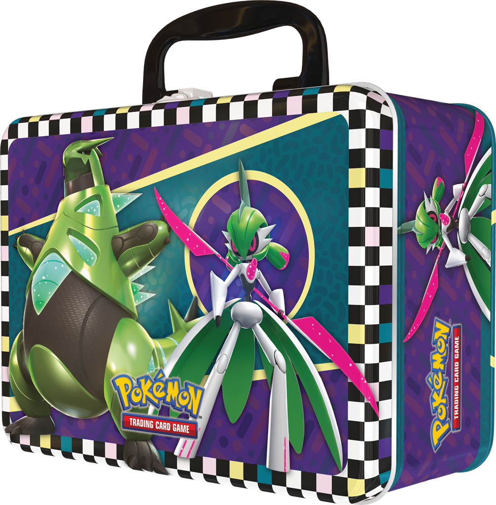 Pokémon Summer 2024 Collector Chest met exclusieve boosters, promo kaarten en accessoires.