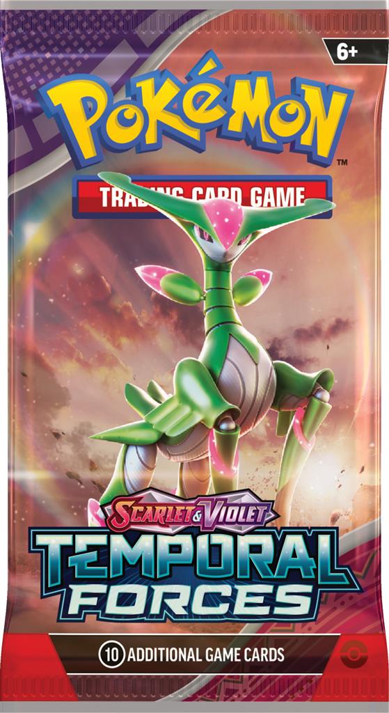 Temporal Forces boosterpack met krachtige Pokémon en ACE SPEC-kaarten.