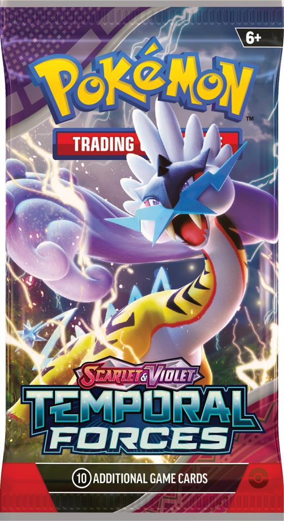 Temporal Forces boosterpack met krachtige Pokémon en ACE SPEC-kaarten.