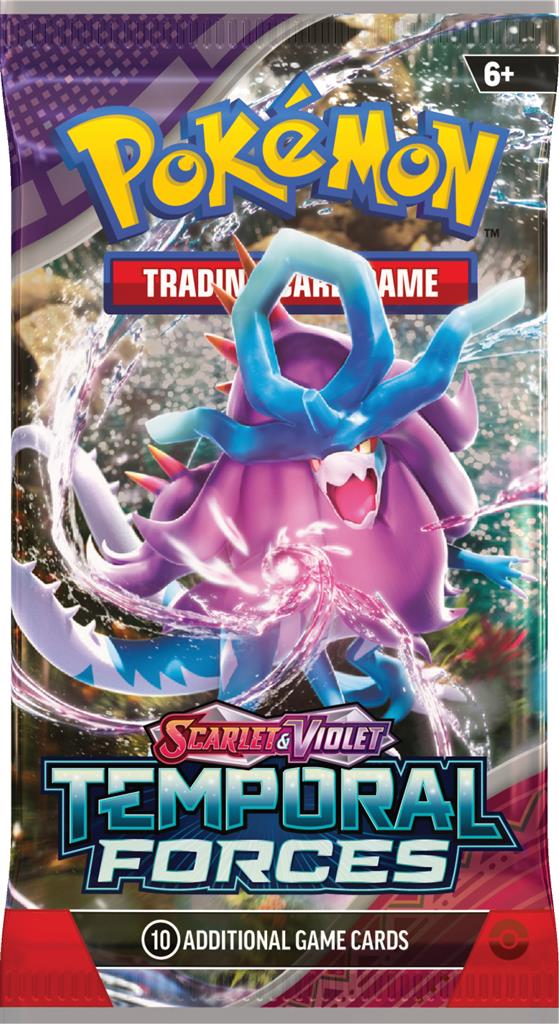 Temporal Forces boosterpack met krachtige Pokémon en ACE SPEC-kaarten.