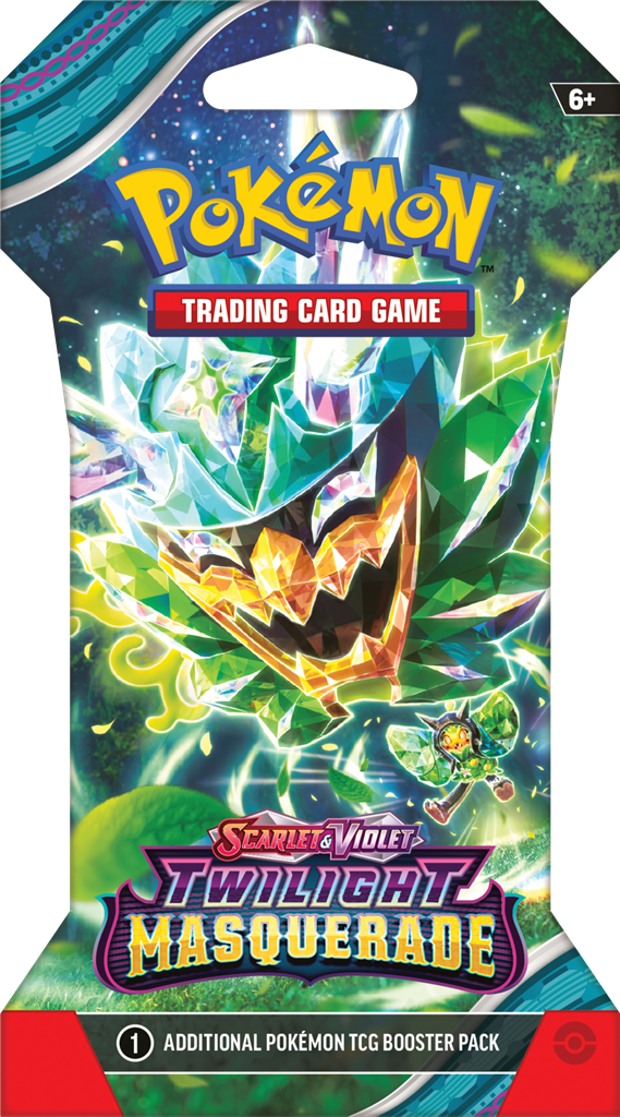 Pokémon TCG Twilight Masquerade Boosterpack met Ogerpon en krachtige Tera Pokémon ex.