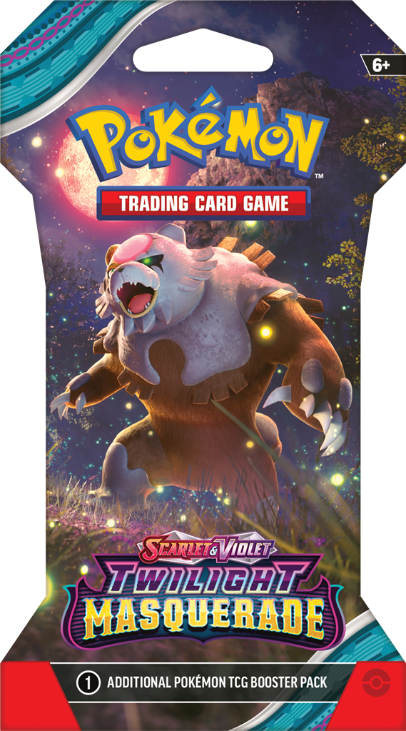 Pokémon TCG Twilight Masquerade Boosterpack met Ogerpon en krachtige Tera Pokémon ex.