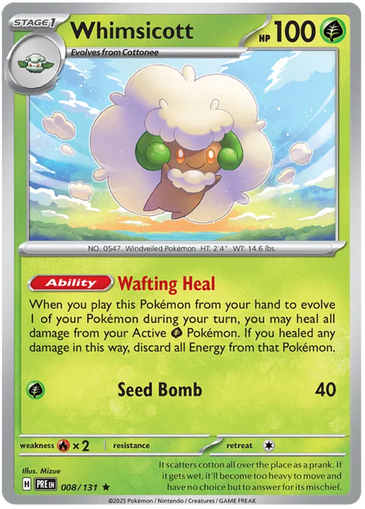#008 Whimsicott Holo