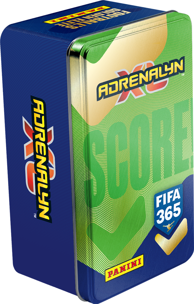 Adrenalyn XL FIFA365 26/27 Mega Tin metalen opbergblik met voetbaltrading cards - verpakking