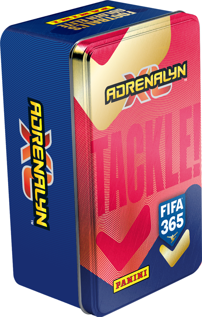 Adrenalyn XL FIFA365 26/27 Mega Tin metalen opbergblik met voetbaltrading cards - detailfoto
