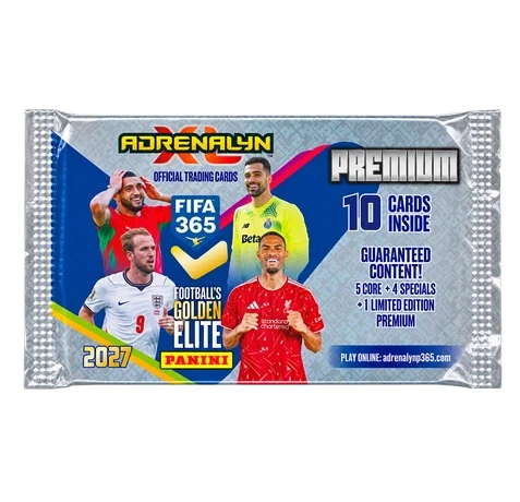 Panini Adrenalyn XL FIFA 365 26/27 Premium Sealed boosterbox voor voetbaltrading cards - verpakking