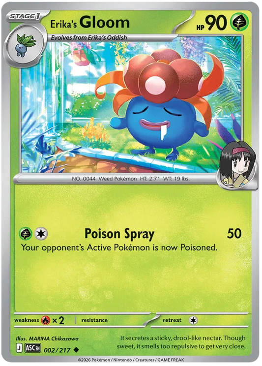 Erika's Gloom common kaart #002 uit de Ascended Heroes set