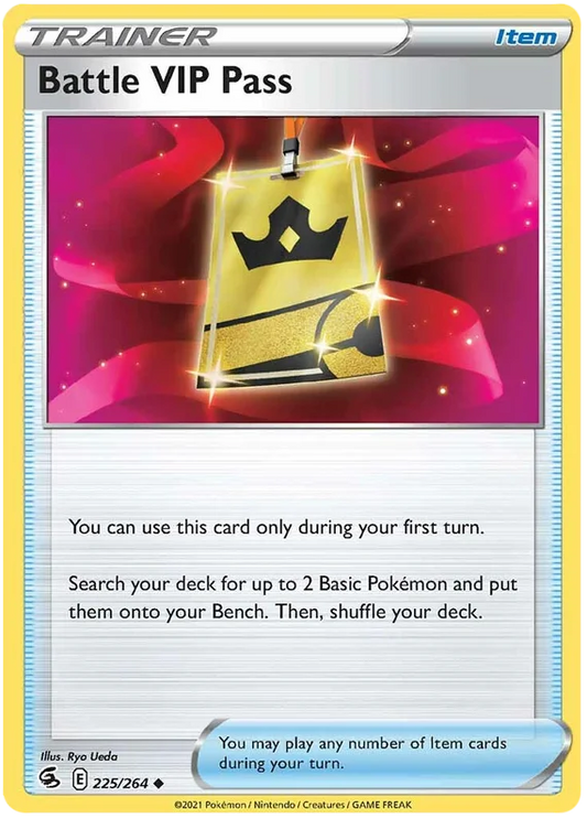 Battle VIP Pass Fusion Strike trainer kaart common pokemon kaarten losse pokemon kaarten pokemon verzameling