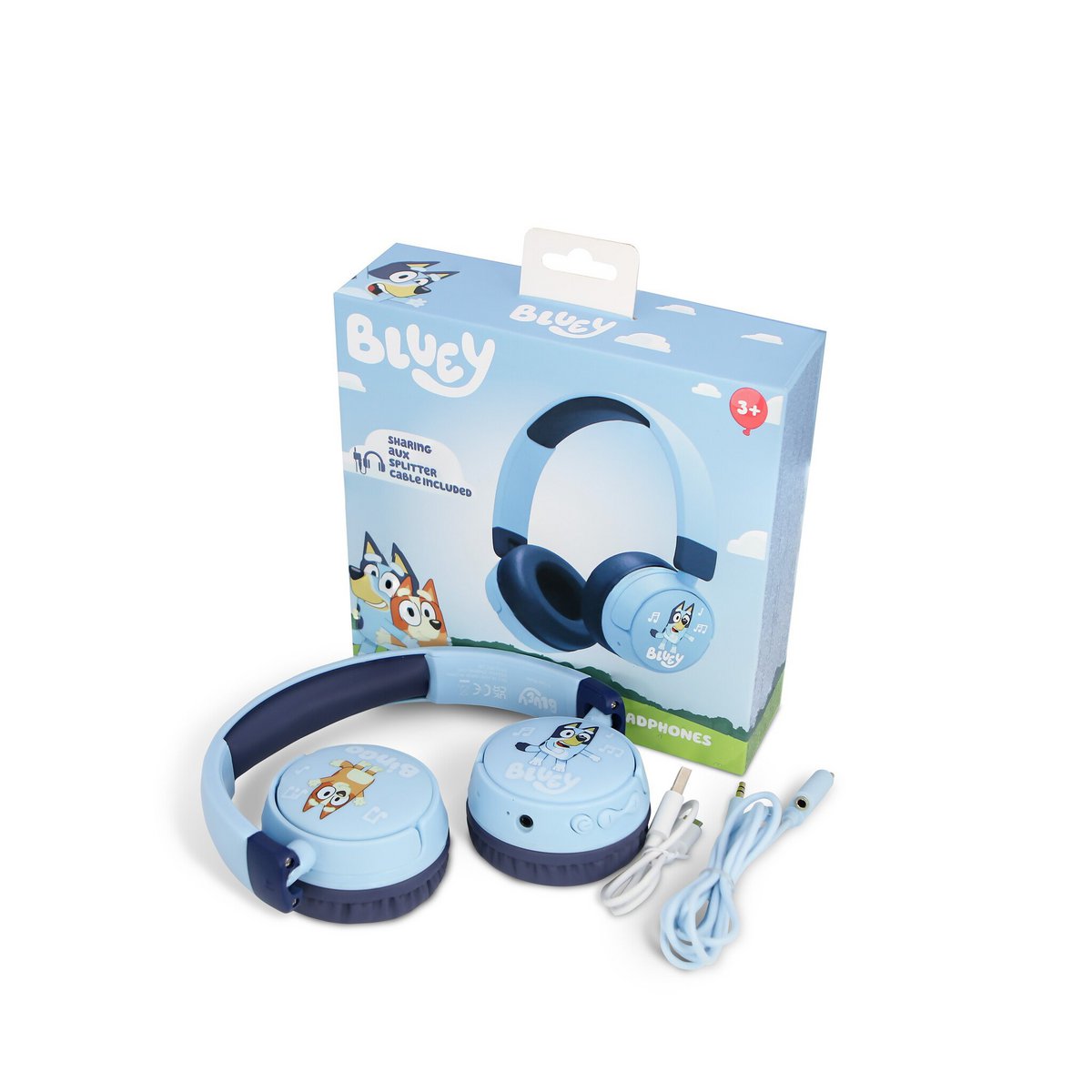 Bluey Bluetooth kinder koptelefoon met vrolijk design