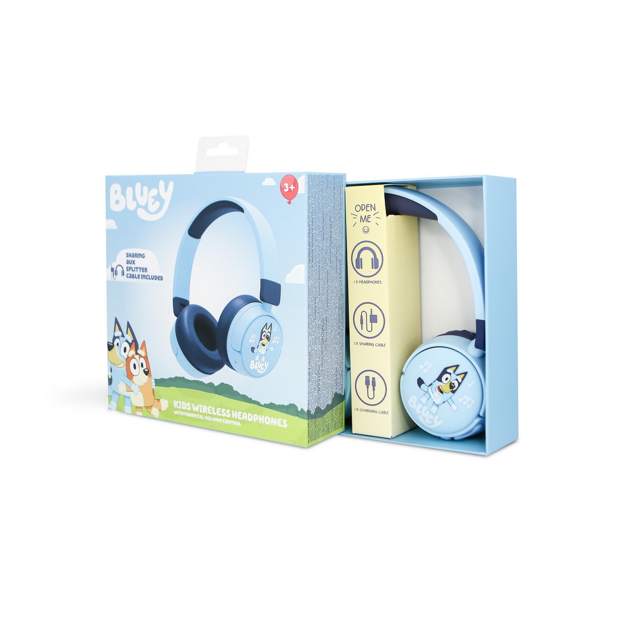 Bluey Bluetooth kinder koptelefoon met vrolijk design