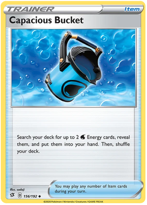Capacious Bucket 156/192 Pokémon kaart uit de Rebel Clash set