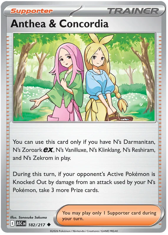 Anthea & Concordia common kaart #182 uit Cardfight!! Vanguard Ascended Heroes