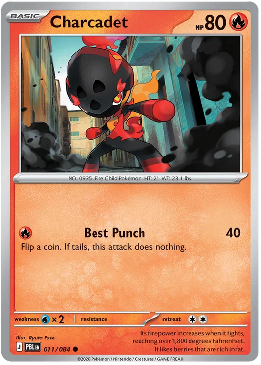 Charcadet #011 common Pokémon kaart uit de Pitch Black set