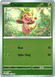 Chespin #005 Reverse Holo kaart uit de Pokémon set Chaos Rising