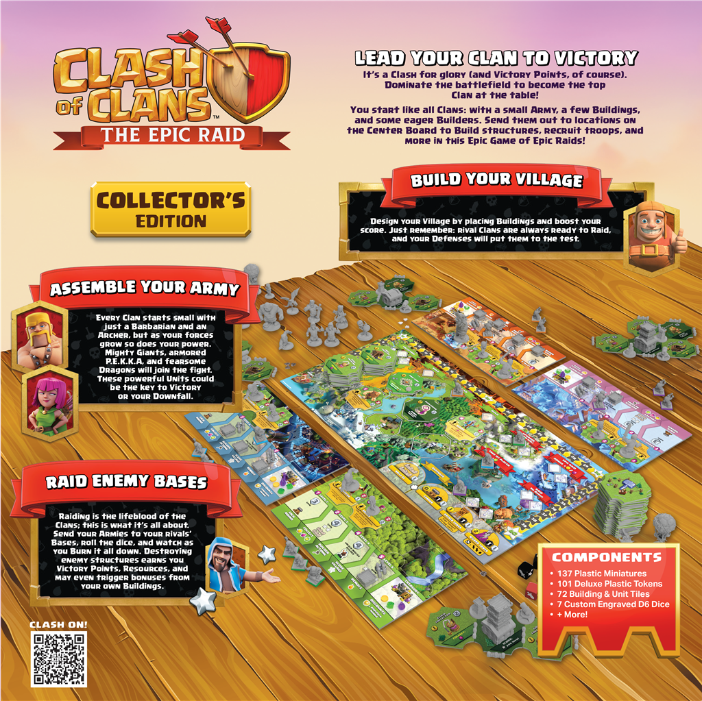 Clash of Clans Epic Raid Collector’s Edition bordspel pre-order