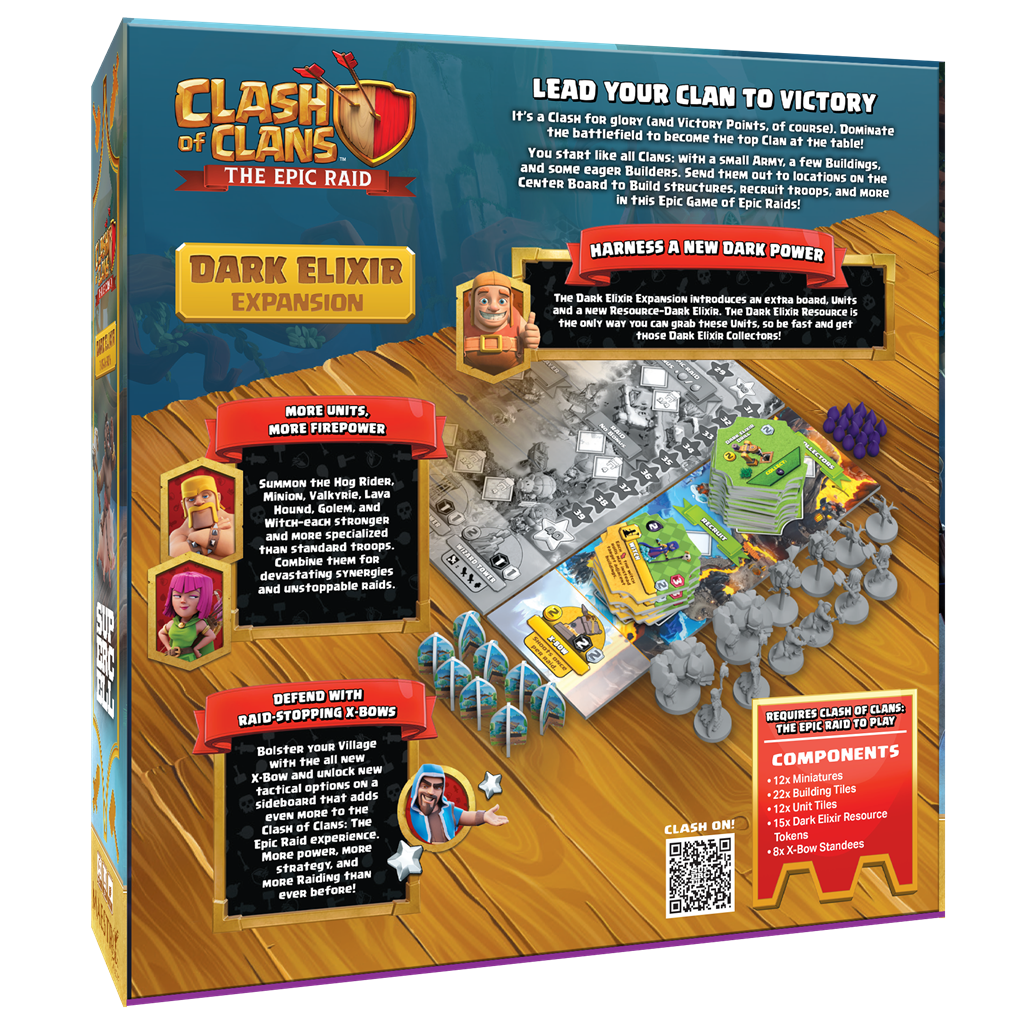 Clash of Clans Epic Raid The Dark Elixir Expansion bordspel pre-order