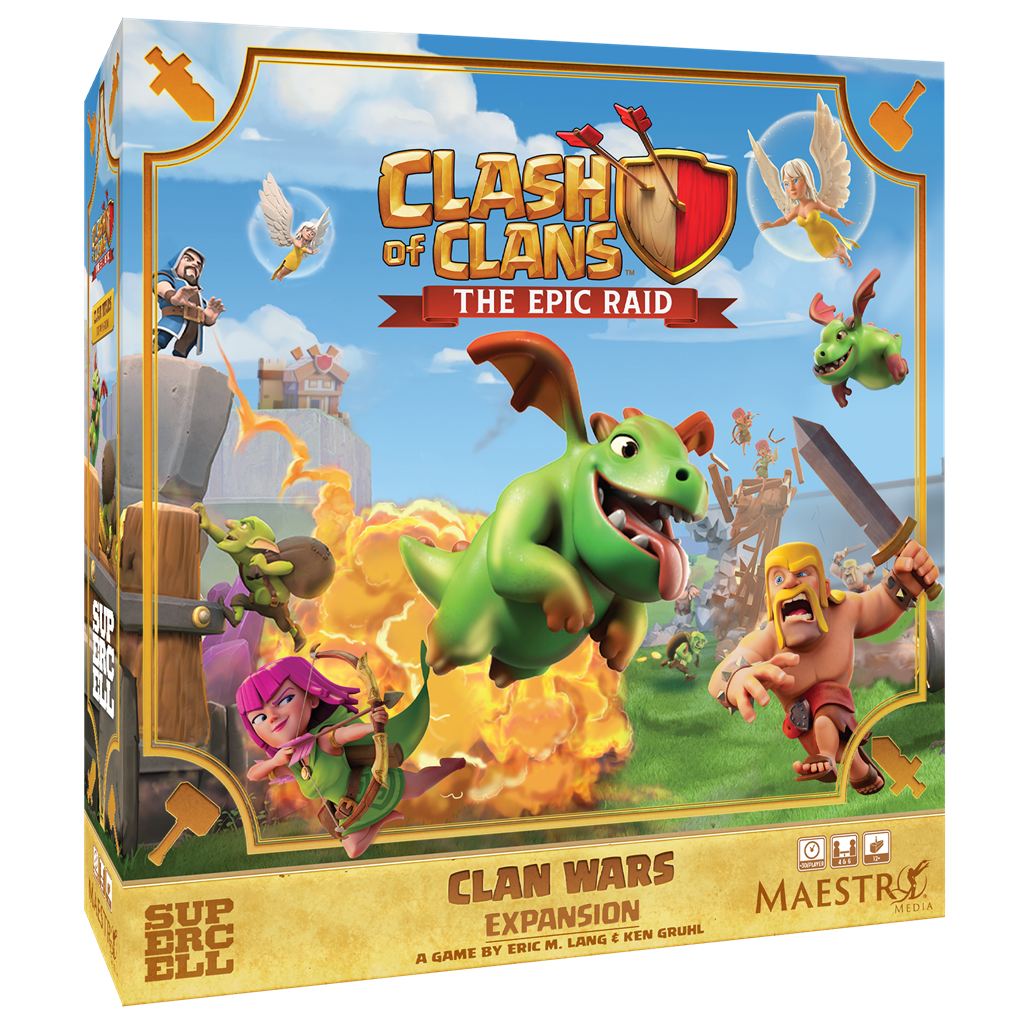 Doos van Clash of Clans The Epic Raid Clan Wars Expansion bordspeluitbreiding