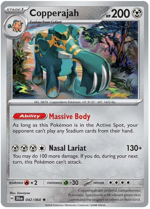 Copperajah Holo #042 uit de Pokémon Shrouded Fable set