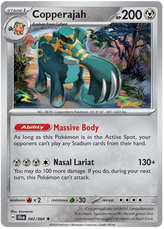 Copperajah Holo #042 uit de Pokémon Shrouded Fable set