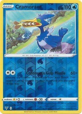 Cramorant Reverse Holo kaart uit de Pokémon set Vivid Voltage nummer 040/185