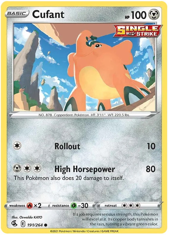 Cufant Fusion Strike common Metal Pokémon kaart losse pokemon kaarten kopen pokemon verzameling pokemon collection
