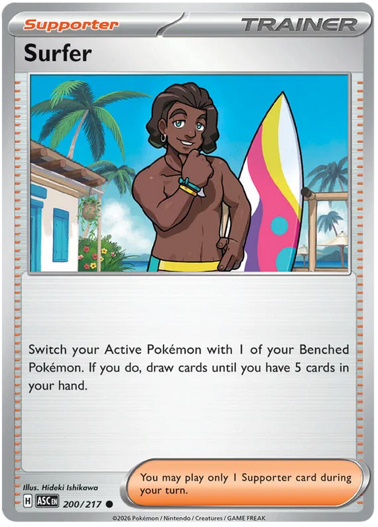 Digimon Card Game Ascended Heroes #200 Surfer common kaart uit BT19 booster set
